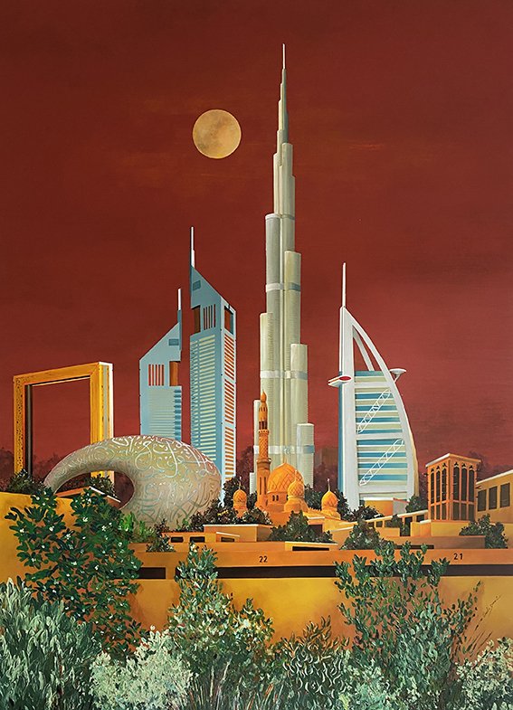 Abstract commercial paintings 