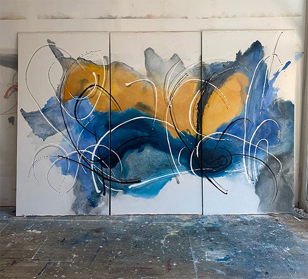 Abstract commercial paintings 